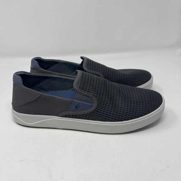 Olukai Lae\'ahi Breathable Slip-On Shoes in Graphite Gray Men\'s